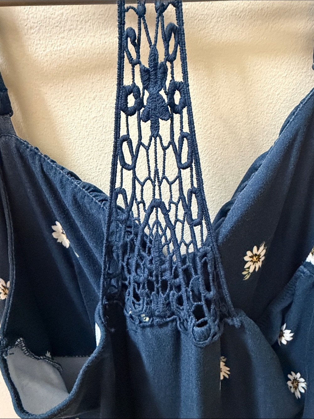 🌻Derek Heart Navy Floral Mini Dress with Racerback.🌻 Size Large. - Picture 2 of 8